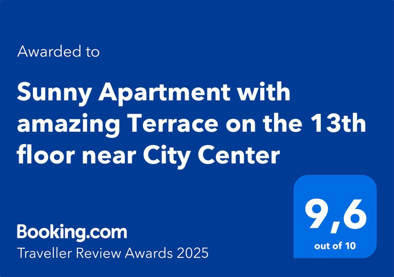 Sunny Apartment With Amazing Terrace On The 13Th Floor Near City Center Bratislava Exterior foto